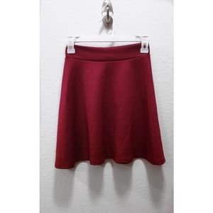 Burgundy skirt